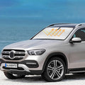 Sun Shade Sunshade for Mercedes Benz GLE 350 450 2012-2018 2019(Not Fit for GLE Coupe) Front Window Sun Visor Windshield Cover for Benz GLE Class Foldable Shield Protector Block UV Ray Car Accessories