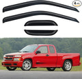 Window Visors Rain Guards Shield for 2004-2012 Chevy Colorado/GMC Canyon Extended Cab, Out-Channel Window Vent Wind Deflectors Visors Shades for 04 05 06 07 08 09 10 11 12 Colorado/Canyon
