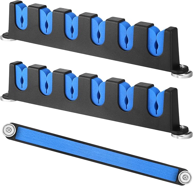 2 Pcs Magnetic Fishing Rod Holder for Car Fishing Pole Rack Vertical Rod Storage Holders for Truck Bed Boat Wall Garage Door
