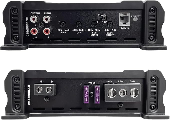 ORION CBA2000.1D Amp 2000W Max Amplifier + COKIT4 4GA Wiring Kit Combo for Car Audio VC Systems