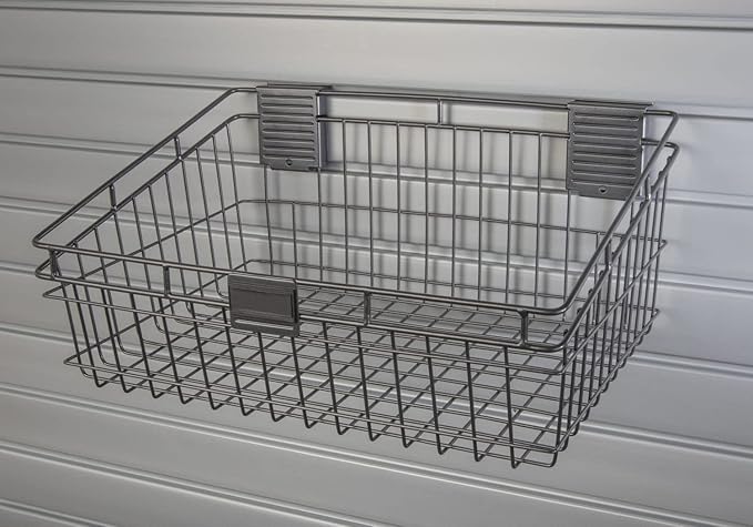 Handi Tool Rail with Basket Kit - 50" Slatwall Strip with HandiWall Baskets