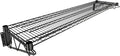 14" x 60" Black Epoxy Wire Wall Mount Shelf