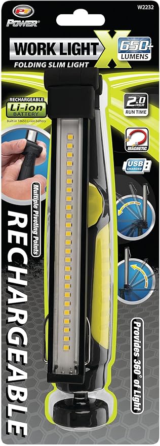 Performance Tool W2232 650+LM Li-Ion Folding Slim Work Light