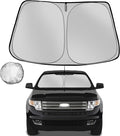 Windshield Sun Shade for 2007-2014 Ford Edge Foldable Sun Sunshade for Car Front Window Blocks UV Rays and Heat Automotive Interior Protector Custom Fit Accessories