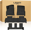 LASFIT Floor Mats for Rivian R1S 2022 2023 2024, All Weather Floor Liner TPE Custom Fit Car Mats for Rivian R1S 1st & 2nd & 3rd Row Rubber Mats, Black,Tasteless, Durable and Easy to Clean