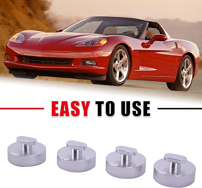 C8 Jacking Lift Pad Puck Billet Aluminum 4 Packs Fit for 2020-2025 Corvette C8