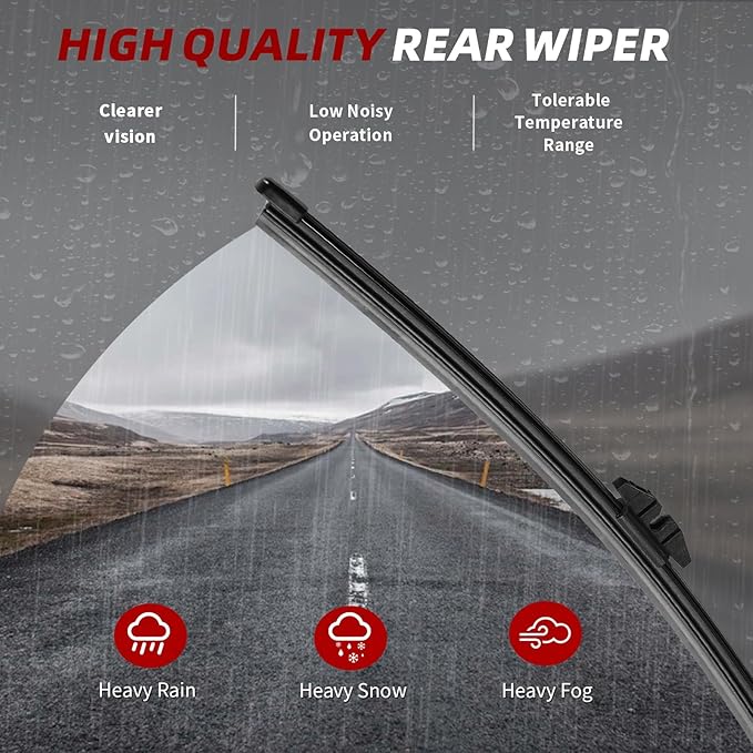 OTUAYAUTO Premium Windshield Wiper Blades - Replacement for Ford Explorer 2011-2023 - Precision Fit, All-Weather Performance, Front and Rear Wiper Blades, Pinch Tab - 26"+22"+11" (Pack of 3)