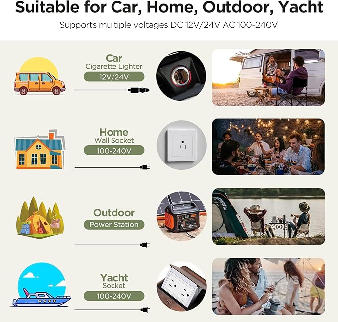 AAOBOSI 12 Volt Car Refrigerator 32 Quart (30L) RV Portable Refrigerator Freezer Car Fridge Cooler -4℉-68℉ Electric Compressor Cooler 12/24V DC 100-240V AC Travel
