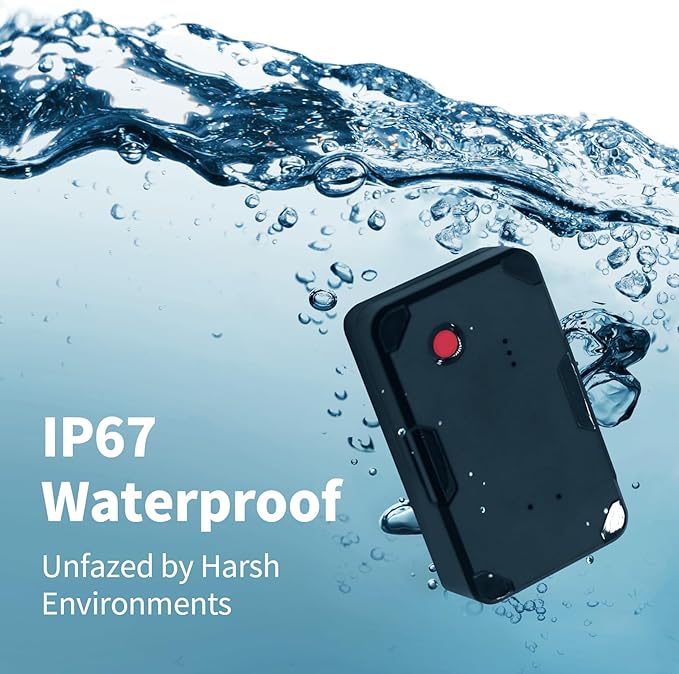 GPS Tracker for Vehicles No Monthly Fee, No Subscription, Long Battery Life, 4G SIM Card and Data Included, Trip History, GeoFence, Driving Alerts