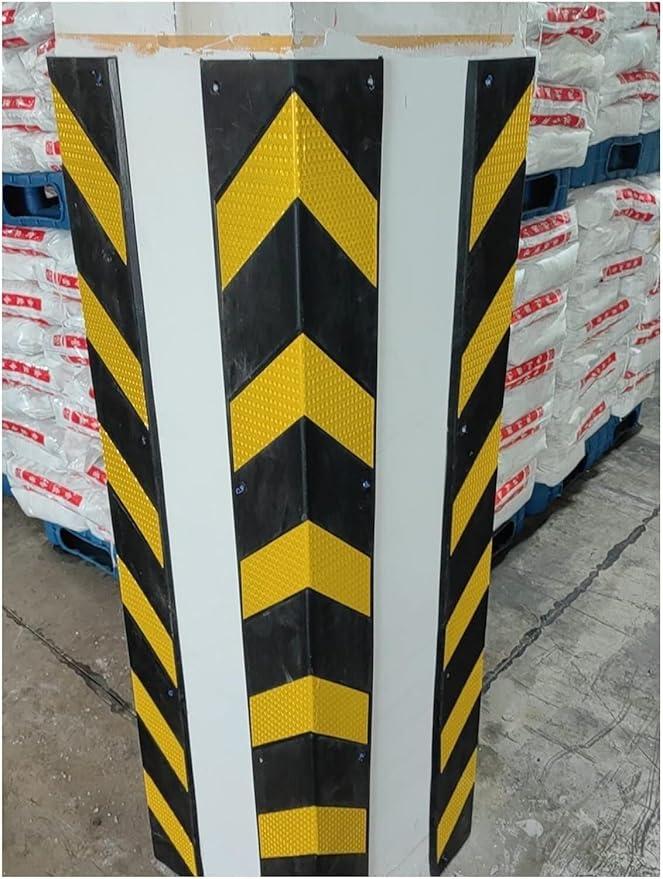 Parking Garage Wall Protector Corner Guard, 1cm Thick Rubber Column, Anti-Scratch Goods Lift Entrance Protection, Garage Wall Corner Guard for Parking Garages