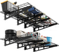 GarveeHome 2 Pack 2x6ft Garage Storage Shelving Wall Mounted, 24-inch-by-72-inch 1600 Lbs Heavy Duty Sturdy Storage Shelves, Wall Shelves Folding Storage Garage Organization for Warehouse, Laundry