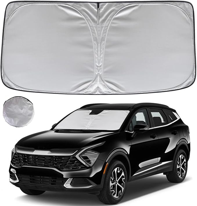 KAYZT Windshield Sun Shade for 2023-2025 2026 Kia Sportage NQ5 Foldable Sunshade Front Window Custom Fit Car Accessories
