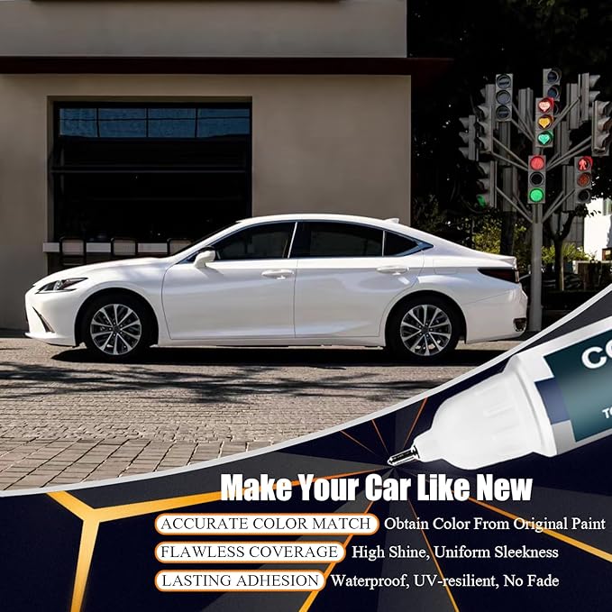 Cloudburst Gray(1L1) Touch Up Paint for Lexus, Car Paint Pen Scratch Repair Two-In-One Touch Up Paint, Premium Car Scratch Remover for Deep Scratches