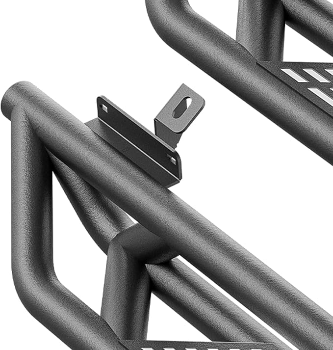 for Bronco Running Boards Compatible with 2021 2022 2023 2024 2025 Ford Bronco 2 Doors (Not for Sport Model), Heavy-Duty Steel Drop Side Steps Nerf Bars Bolt-on Step Plates Rock Sliders Rail