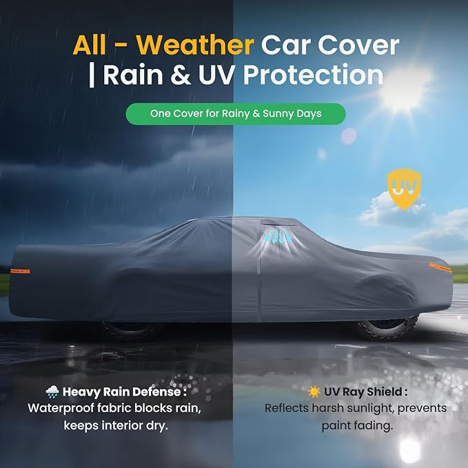 Waterproof Mercury Marquis(1967-2007) Car Cover with Breathable Vents, [2025 Upgrade] Premium Covers with Cotton Liner and Zipper Door, Sun Rain Snow Dust Uv Protection.(Gift with Towel)
