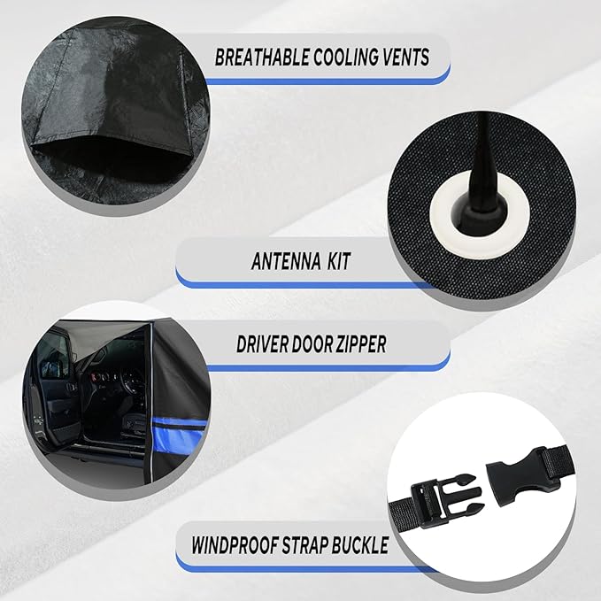 10-Layer Waterproof 4 Door All Weather Universal Fits Jeep Wrangler Cover for TJ YJ CJ JK JL