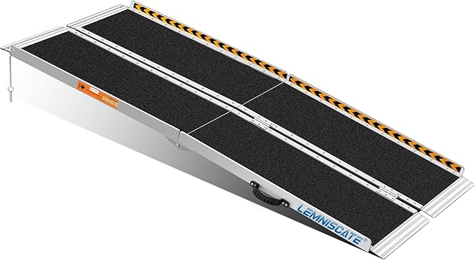LEMNISCATE 6FT Wheelchair Ramp, 29.2” W Non-Slip Portable Ramps for Wheelchairs for Home Steps, Folding Aluminum Handicap Ramps for Home Entry, Doorways, Shed, Stairs, Curbs, Walkers, Scooter