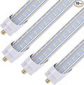10 Pack,8 Foot LED Bulbs, 150W 19000lm 5000K Daylight, Super Bright, T8 T10 T12 LED Tube Lights, V Shape, FA8 Single Pin LED Lights, Clear Cover, 8 Foot LED Bulbs to Replace Fluorescent Light Bulbs