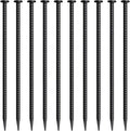 16 Inch Rebar Stakes 10 Pack Heavy Duty Ground Anchors 1/2 Inch Diameter Galvanized Steel Asphalt Anchoring Metal Spikes for Speed Bump, Parking Curb and Camping Tent