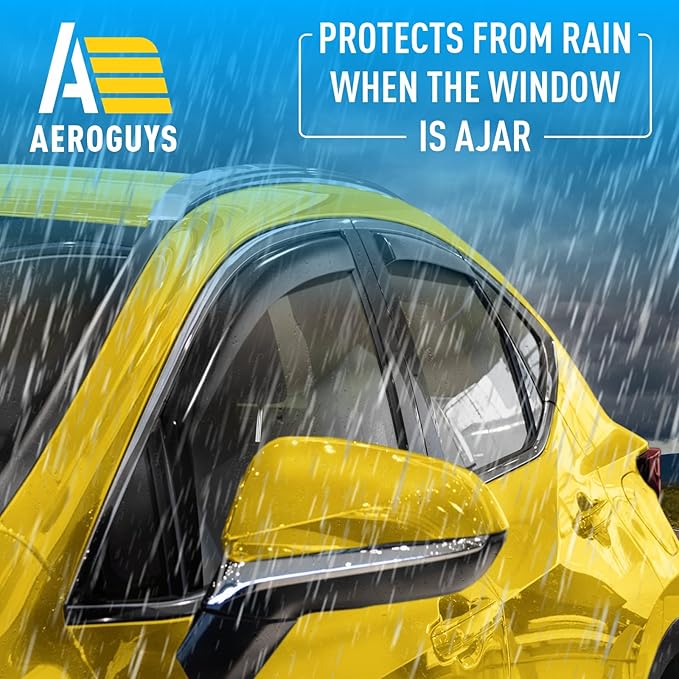 Extra Durable Window Deflectors in-Channel Window Visors Rain Guards Fit for NX 2022-2025, Sun Visors, Wind Vent for Shades, Exterior Car Accessories - 4 pcs. AG0861