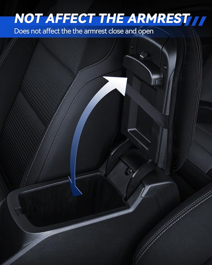 Armrest Cover for 2024 2025 Chevy Trax (LS, 1RS, LT, 2RS, ACTIV) Accessories Center Console Middle Lid Pad Protector for Car Elbow Rest