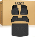 LASFIT Floor Mats & Cargo Mat(Lower Position) for Buick Encore GX 2020-2026(Only Fit FWD), TPE All Weather Custom Fit 1st & 2nd Row Rubber Car Mats and Cargo Liner for Buick Accessories, Black