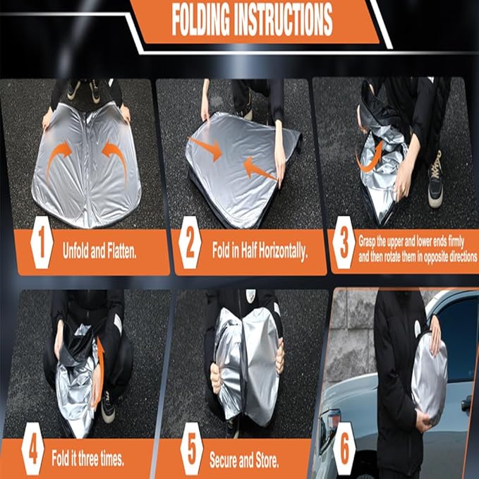 Windshield Sun Shade for Toyo-ta Camry 2025 4-Layer Front Window Shade Custom Sun Visor 240T Shade Blocks UV Keep Your Car Cooler