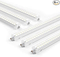 Ensenior 6 Pack 8 FT Led Shop Lights, 6000K Clear White, 10000LM Super Bright, 72W Equivalency 936W, Commercial Bay Lighting, U-Shaped Linkable Shop Lights Plug in for Garage, Workshop, FCC Certified