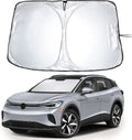 Econour Windshield Sun Shade for Volkswagen Atlas Accessories 2018-2024 2025 VW Atlas Cross Sport Sunshade Foldable Sun Visor Protector Blocks UV Rays Keep Your Car Cooler
