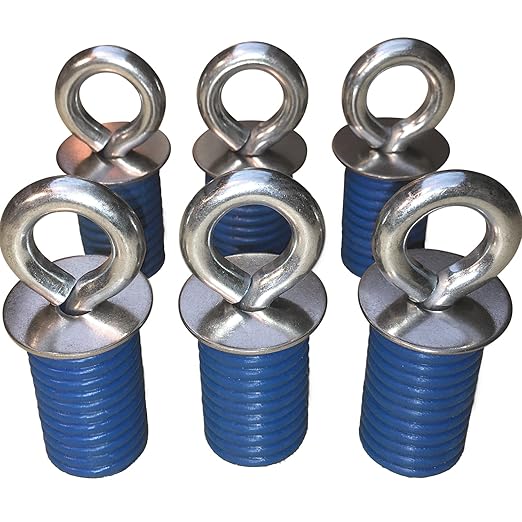 GripPRO ATV Anchors – 6 Pack Fits Polaris Lock & Ride Bed Holes on RZR & Sportsman with 1" Mounts – Secure Gear, Coolers, Tools – Compatible with 1000, 900, 850, 570 – Not for Ranger – US-Owned Brand