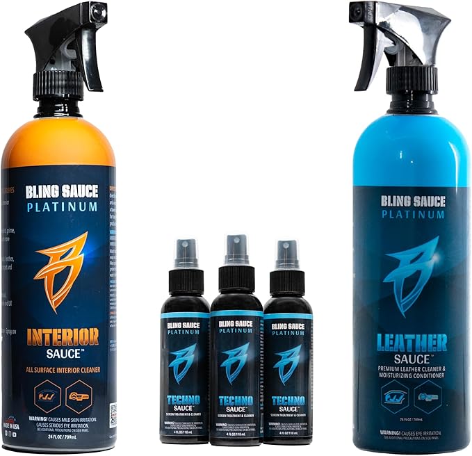 Superior Interior Automotive Bundle, Includes Interior Sauce, Leather Sauce, and Techno Sauce