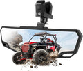 DREAMIZER UTV Rear View Mirror, 360°Adjustable Angle for 1.5" to 2.0 inch Round Roll Cage,Aluminum Clamp Convex Center Mirror Compatible with Polaris RZR General KRX Mule Can Am