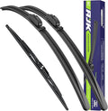 AJK Windshield Wiper Blade, OEM Quality Front and Rear Windshield Wipers for Chevrolet Trailblazer 2002 2003 2004 2005 2006, 22" 22" 16" Window Blades (Set of 3)