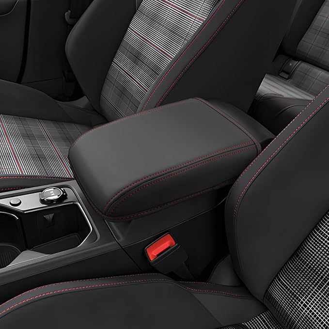 CDEFG for Volkswagen Golf R VW GTI Golf 8 MK8 2020-2025 Center Console Cover Armrest Box Cover for Golf R/GTI Golf8 Accessories Console Arm Rest Protector