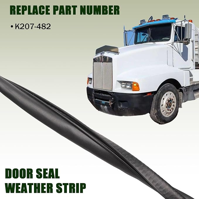 ZONFANT Cab Rubber Weatherstrip Car Door Seal Compatible with Kenworth Vehicle T600 T800 W900 with Superior Sealing and Noise Reduction, Replace#K207-482