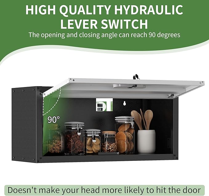 Garage Wall Cabinet,Metal Wall Cabinet with Doors and Adjustable Shelves,Steel Utility Wall Mounted Tool Cabinets for Home,Office,Kitchen,Warehouse