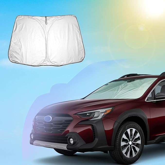 SXCY for 2020-2024 2025 Outback Windshield Sunshade for 2023-2025 Outback Accessories 2024 2025 Outback Sunshade Foldable Sun Shield 2024 2025 Outback Limited Touring Sunshade