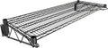 18" x 48" Black Epoxy Wire Wall Mount Shelf