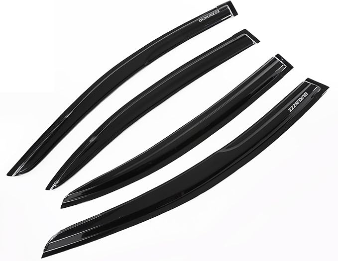 Rain Guards Side Window Visor Vent Outside Mount, 4PCS Fits for Honda Civic 4-Door Sedan 2012 2013 2014 2015