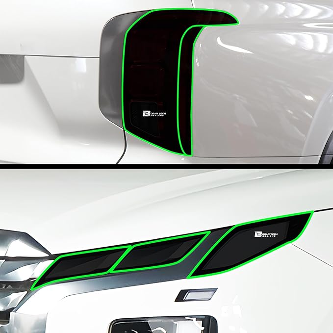 BOGAR TECH DESIGNS Full Headlight Taillight Tint Kit Compatible with Hyundai Palisade 2023-2025, Dark Smoke