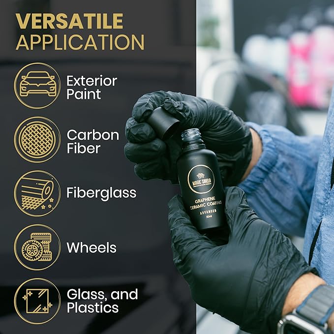 Graphene Coating for Cars │ Self-Healing, 5+ Years Durability │ Advanced SiO2 Ceramic Protection - High Gloss, Anti-Scratch - Perfect for Cars, Motorcycles, Marine, and RVs