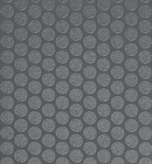 G-Floor Small Coin Pattern Vinyl Garage Flooring Mat (5' x 10', Slate Grey Color) - Versatile Protector Saves Your Floor from Spills and Dents