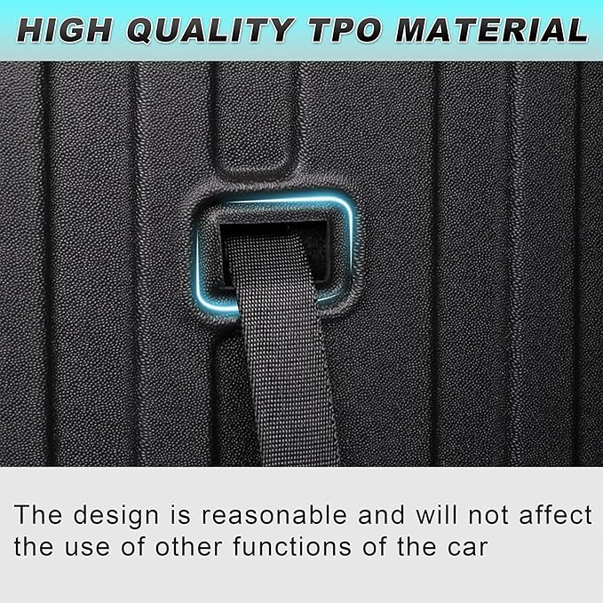 Original Cargo Mat & Backrest Mat Fit for Honda Pilot 2016-2022: Cargo Liner with Backrest Mat Behind 3rd Row Back Seat Protector - All Weather Protection Trunk Mat with Back Seat Cover Accessories