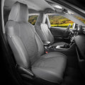 for Toyota RAV4 Seat Covers 2019 2020 2021 2022 2023 2024 2025 RAV 4 Prime & Hybrid XLE LE Limited XLE Premium (Not for XSE/SE Hybrid) - Custom Leather Car Seat Covers Full Set - BlackGrey