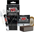 Matte Black Rim Touch Up Paint Kit, Car Wheel Scratch Repair Kit, Wheel Touch Up Paint Pen, curb rim repair kit, curb rash repair kit, Universal Rim Alloy Wheel Paint Black (Matte Black Satin)