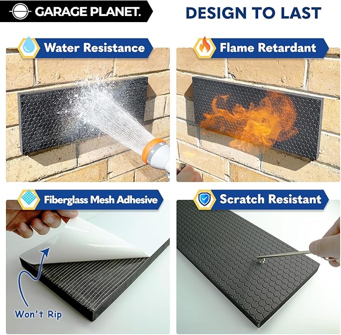 M2 Garage Wall Protector Car Door Wall Protector, Tool-Free, Designed in Australia (Black, 2 Pack)