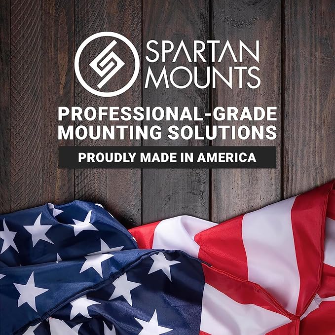 Spartan Mounts Universal Pistol Revolver Wall Mount | Display Hook Adapter Bore Mount Storage System for Gun Airsoft Pistol Revolver (5.7mm/.22)