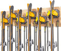Ski & Snowboard Wall Rack for Garage - Fits Any Ski/board, Damage-Free Storage, Yellow, 6 Pack