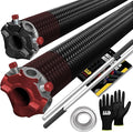 Garage Door Torsion Springs 234x2x30 Includes 1” Steel Bearing, Gloves, and Winding Bars for Left and Right Side of Garage Door Precision E-Coating 5-Year Warranty Minimum 30,000 Cycles (Pair)