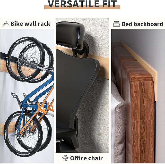 GWP01 Wood Grain Garage Wall Protector Car Door Protectors, Garage Accessories, Parking Stopper for Garage, Tool-Free, Designed in Germany (4.5mm Wood Grain)